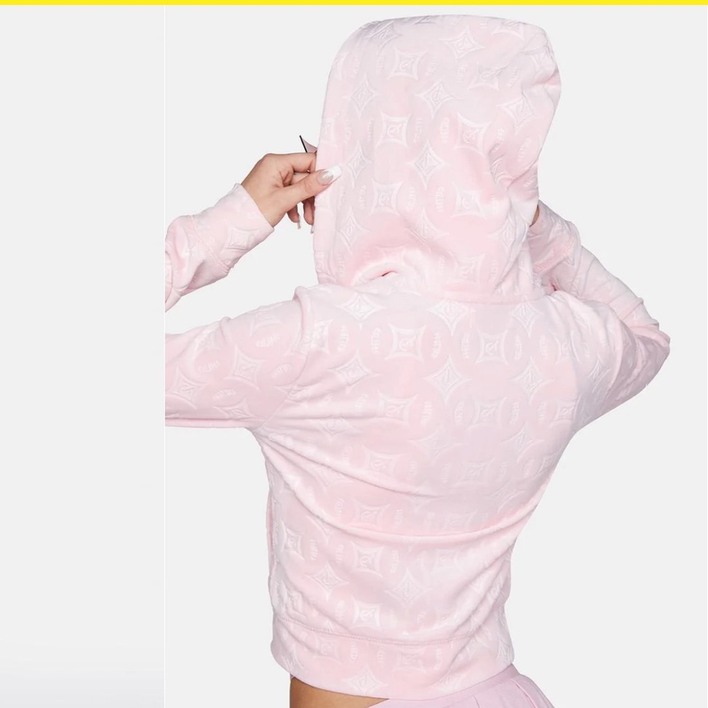Juicy Couture Whisper Pink Embossed Hoodie